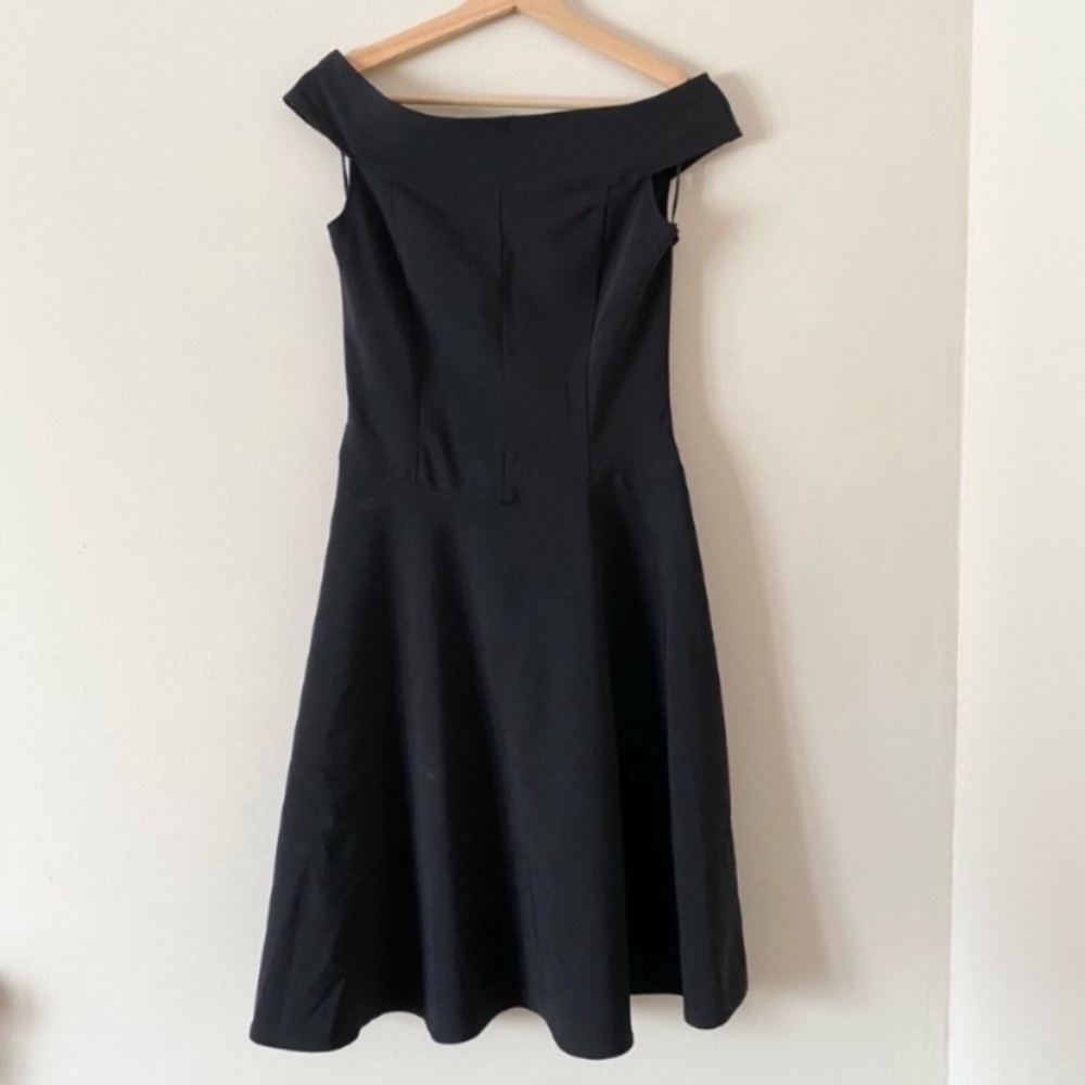 Vintage Up Front • Black Off The Shoulder Dress
